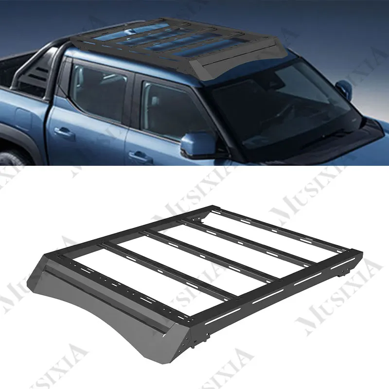 

4x4 Accessories Off-road Black Steel Construction 4 Door Luggage Rack Cargo Basket Roof Rack for BYD Shark