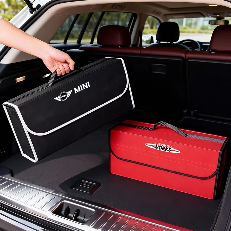 

Car Storage Bag Folding Travel Tidying Box Trunk Tools Case For Mini Cooper JCW Works R56 R50 F54 F55 F56 F57 F60 R52 R53 Cabrio