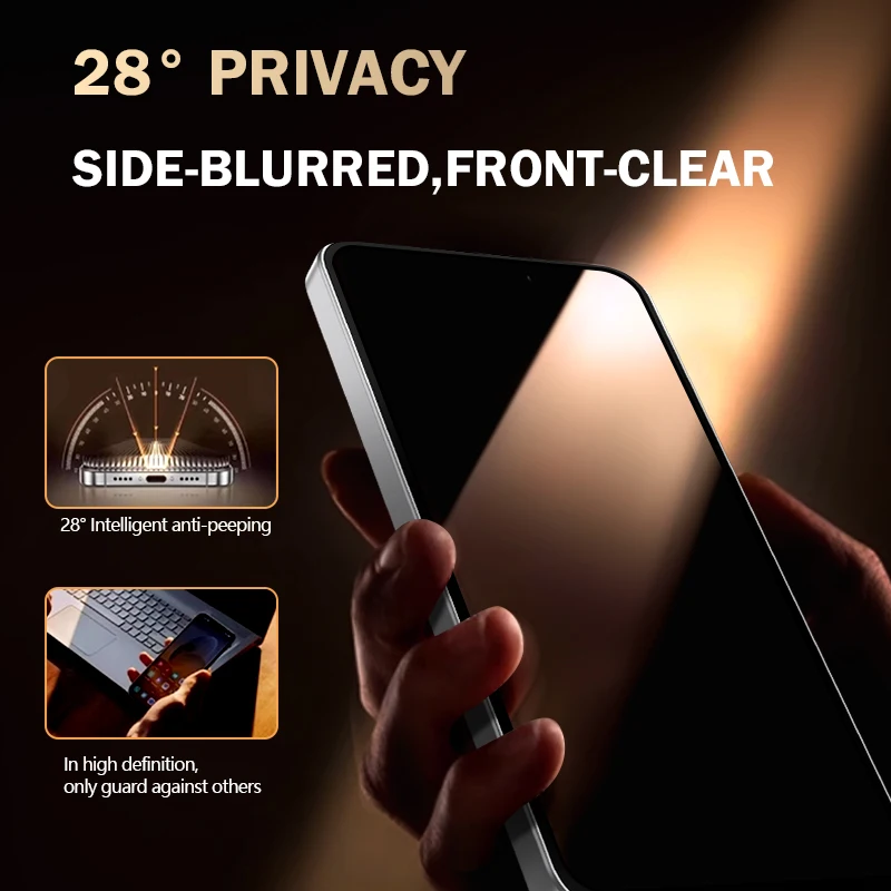 

LeReach CF For Samsung Galaxy A35 A36 A55 A56 5G 2 pcs VistaGuard Privacy HD Clear View Tempered Glass Screen Protector
