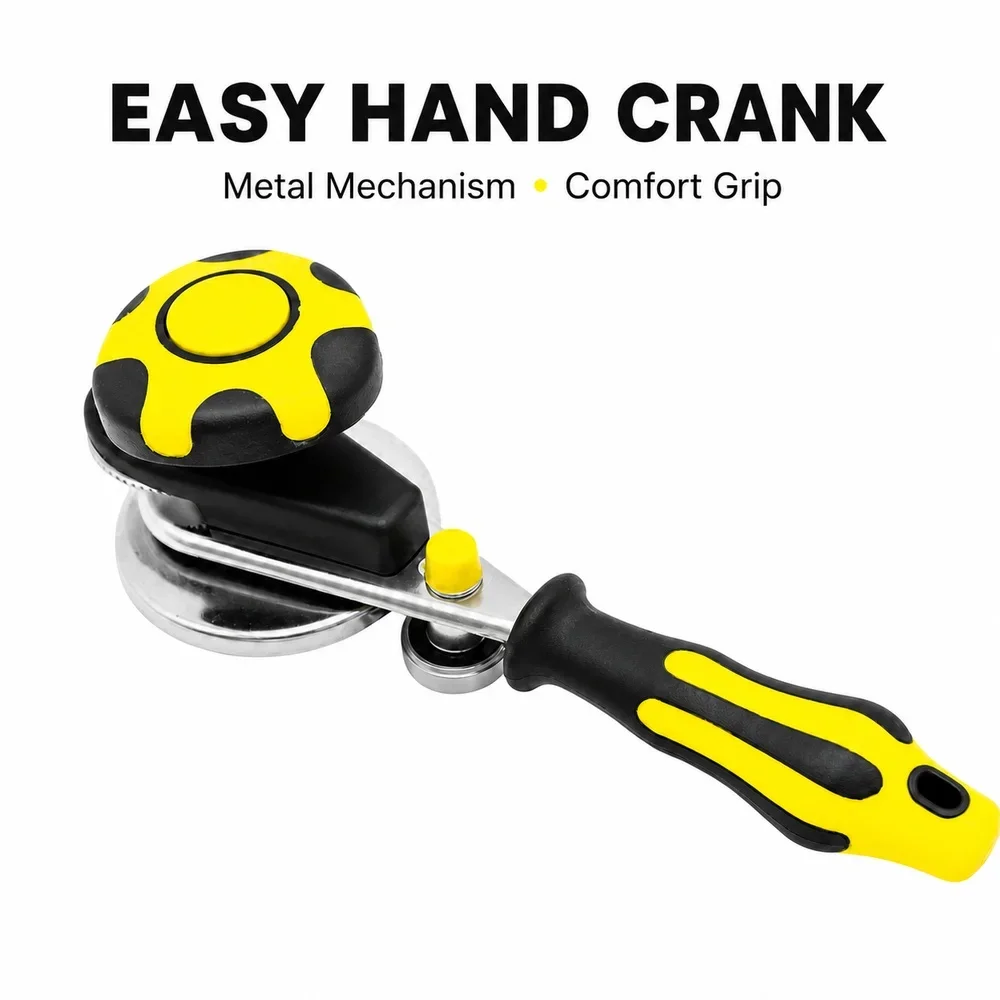 Handheld Manual Can Sealing Tool Metal Mechanism Comfort Grip For Home Food Canning Yellow Green Kitchen Accessory 06