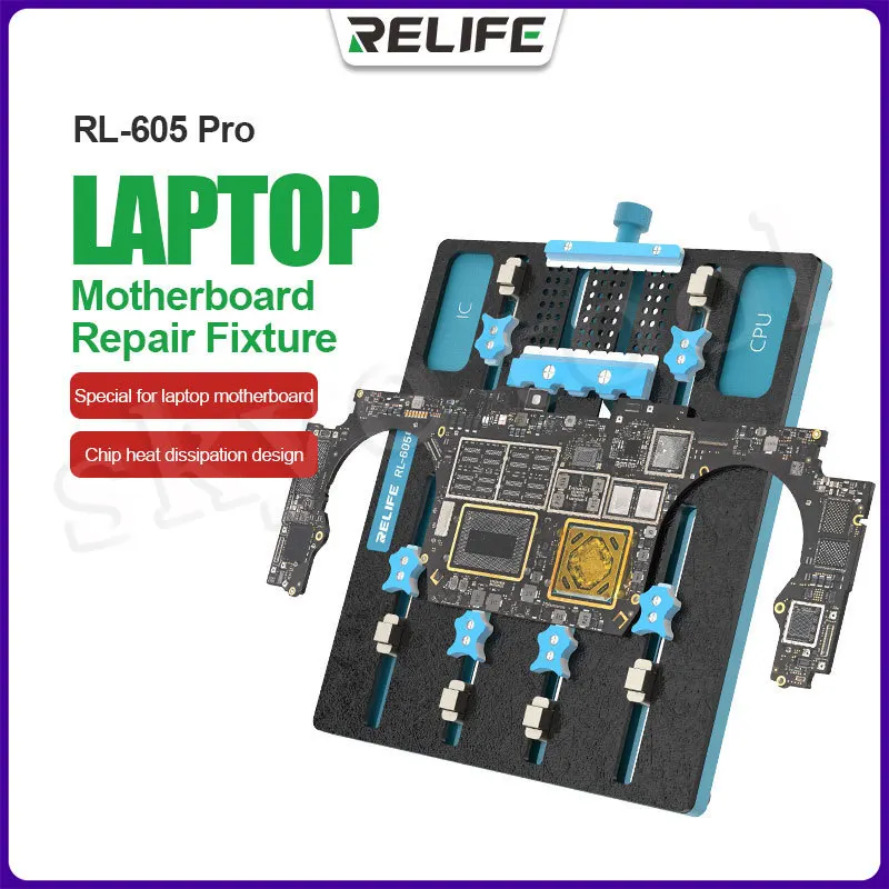 

Новый RELIFE RL-605 Pro, ремонт чипа материнской платы ноутбука, вращающееся приспособление для ремонта материнской платы, удаление чипа, клей, фиксированные инструменты
