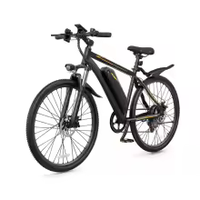 26 Inch DYU M26 1000W Peak Electric City Bike with36V 10Ah Removable Battery (Black)