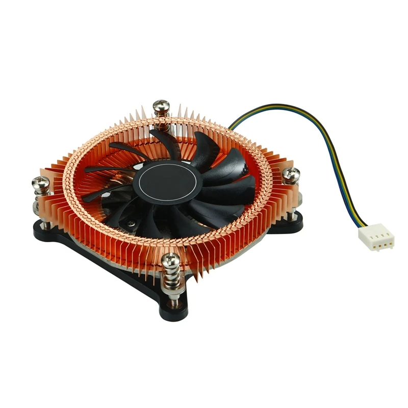 

All-Coppe CPU Radiator HTPC Chassis Silent Fan CPU Temperature Control Ultra-Thin Radiator Mini Chassis Easy Install