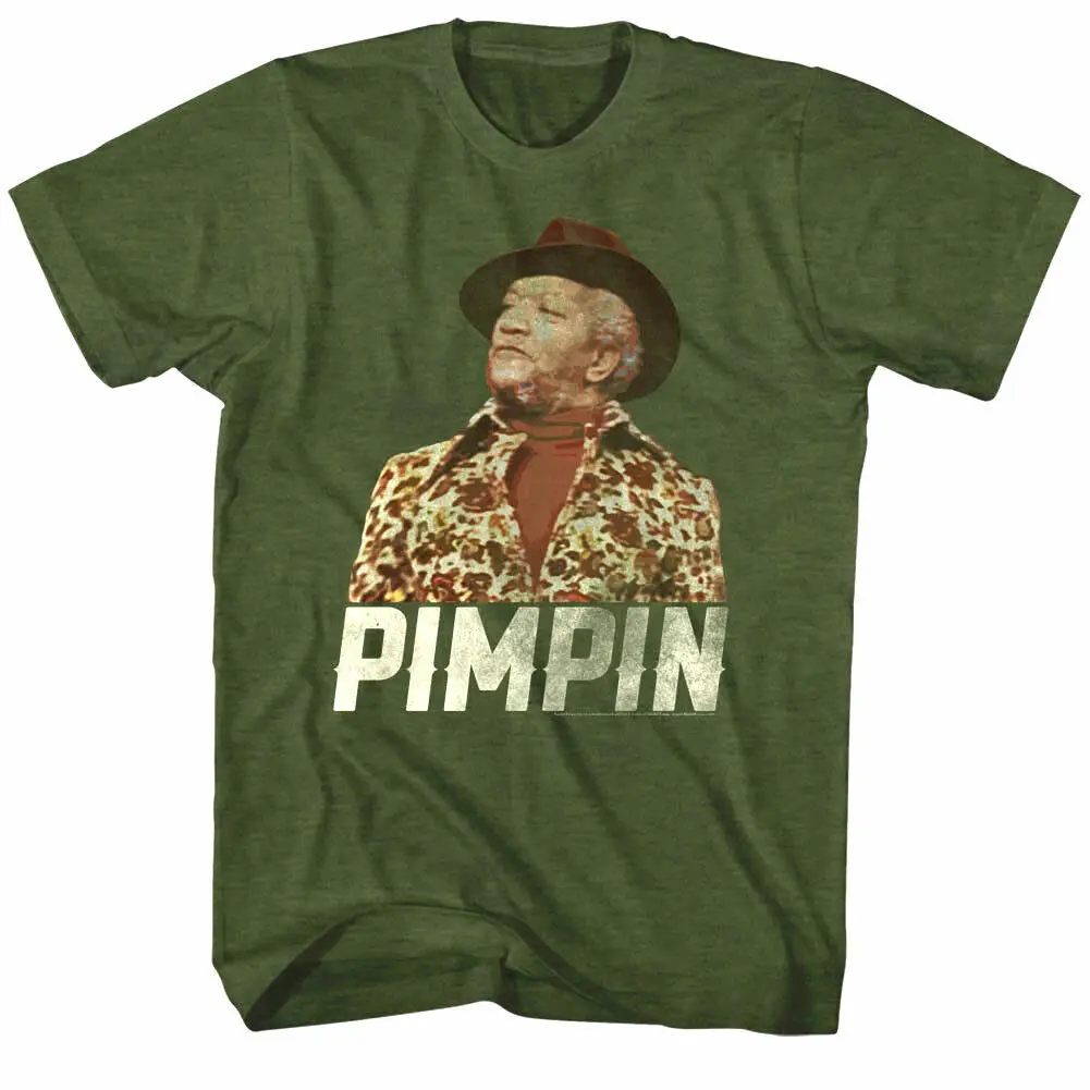 Redd Foxx Sanford Sons Fred Pimpin Ain't Easy Men's T Shirt Vintage TV Comedy