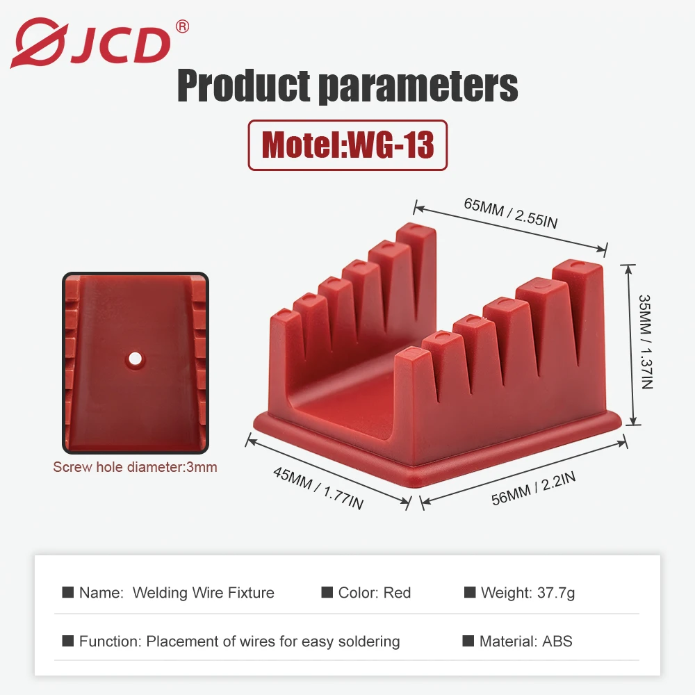 JCD Welding Wire Fixture Bracket, Braçadeira de mesa para solda-mãe, ABS, Repair Tool