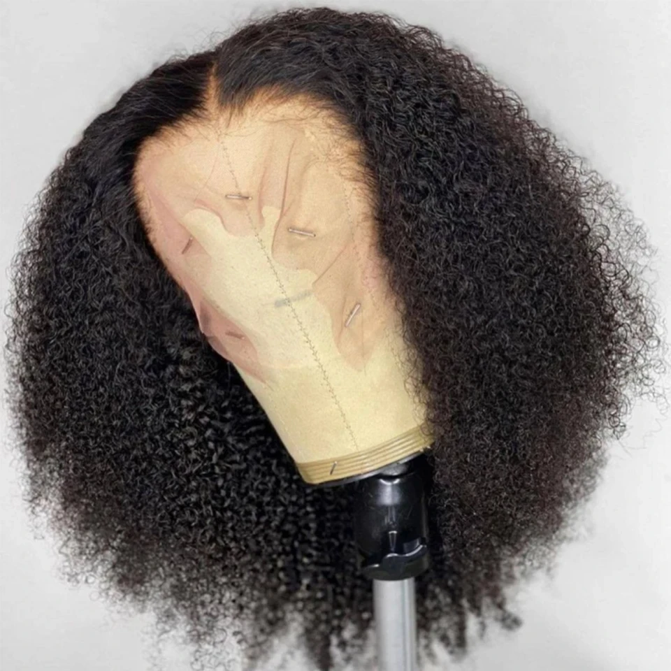 Короткий кудрявый Боб Бразильские глубокие волнистые человеческие волосы кружевные передние парики 13x 4 кружевной передний al 4x4 закрытые прозрачные парики для женщин