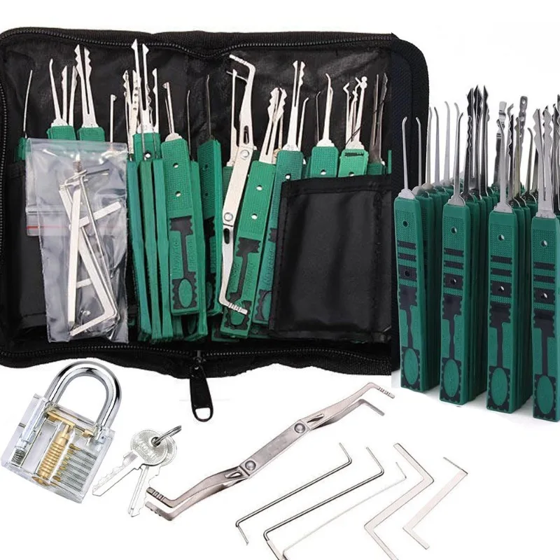 15pcs/17pcs/24Pcs/36Pcs Locksmith & Auto Lock Pick Tools Combo Kit for Beginners/Pros
