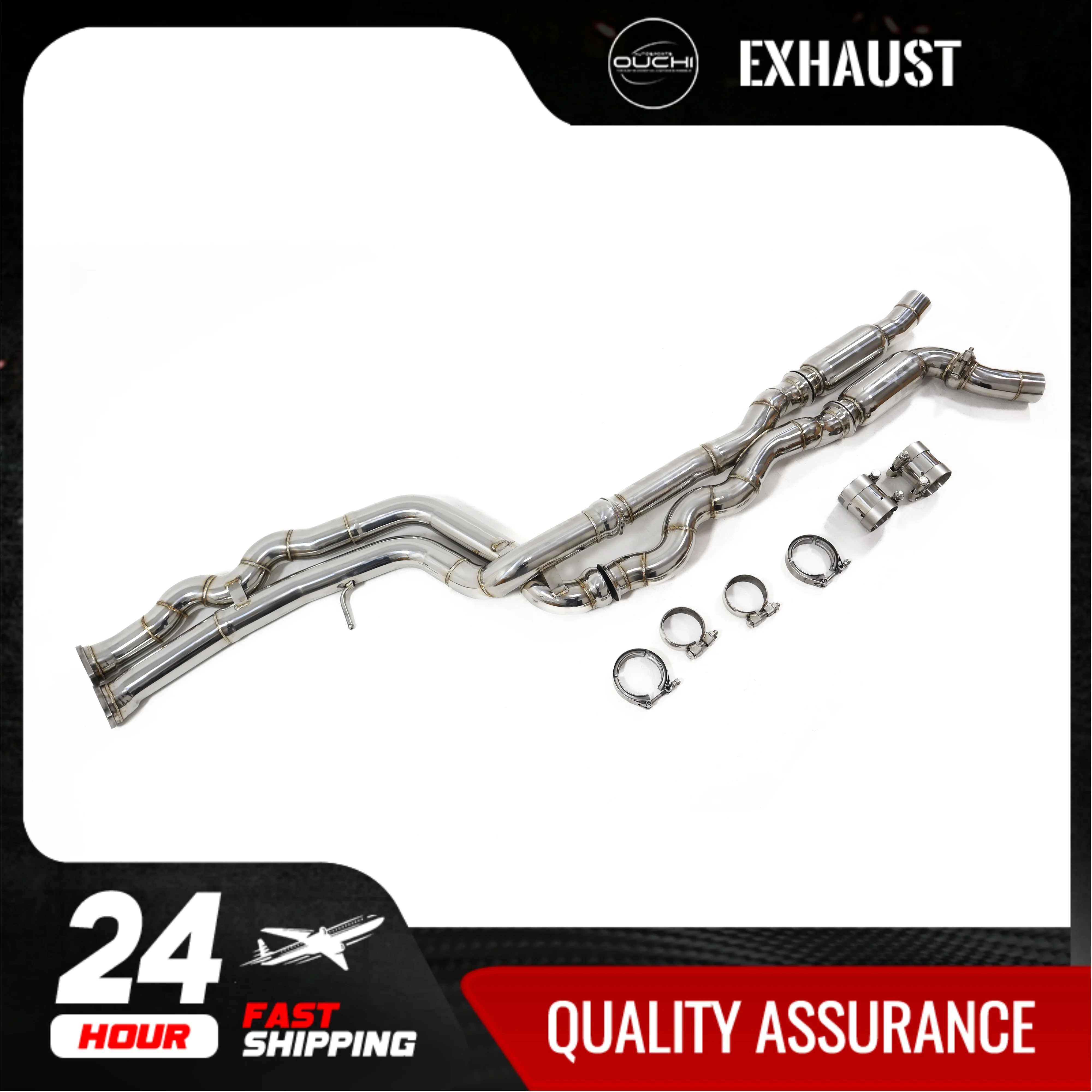 Fast shipping in 24 hours middle pipe for BMW M2c F87 equal length OUCHI Stainless steel exhaust system Car Accessories