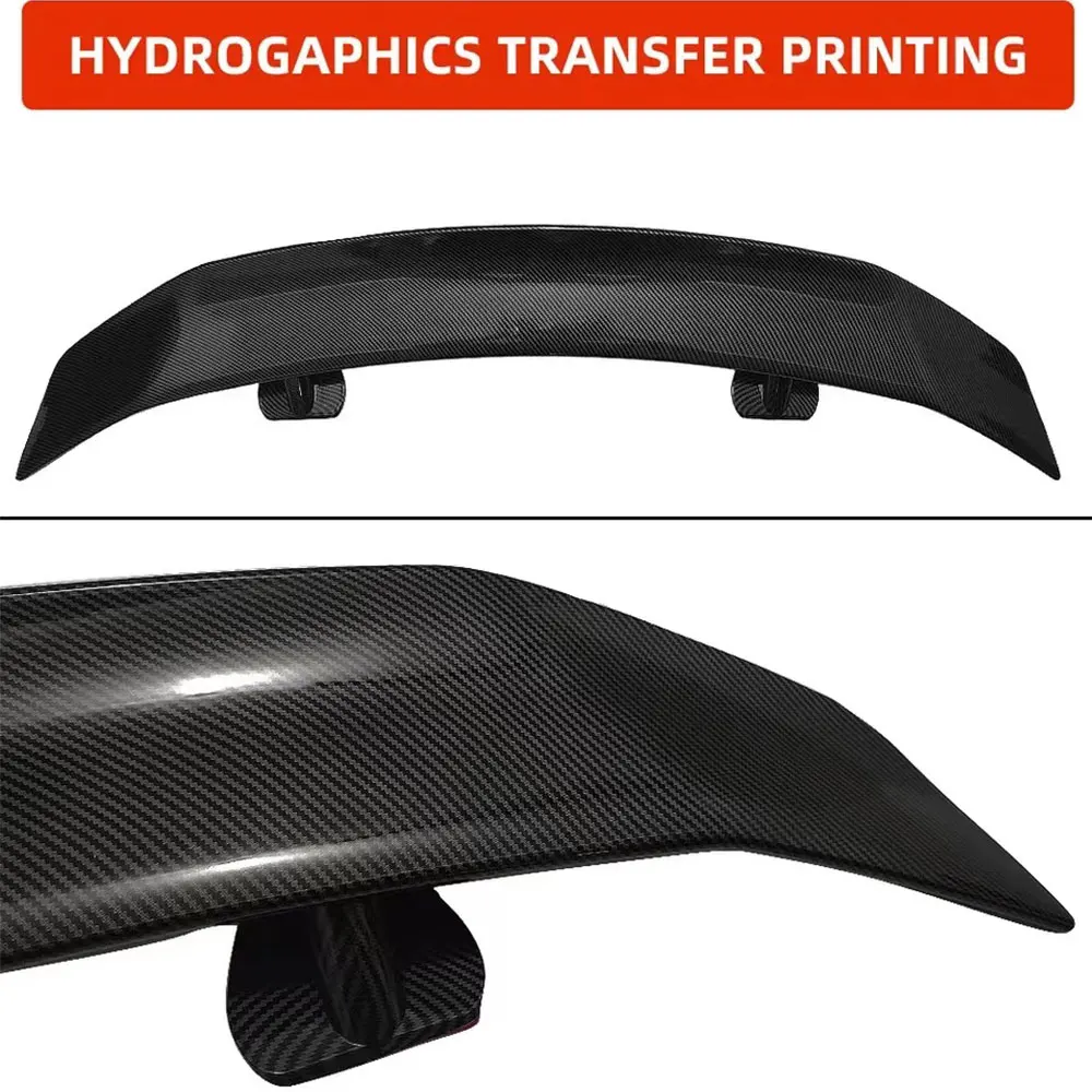 For Mazda M3 M6 2008-2023 Rear Trunk Iid Spoiler Universal L-Shaped Tail Wing ABS Plastic Car Parts Exterior Modification Black