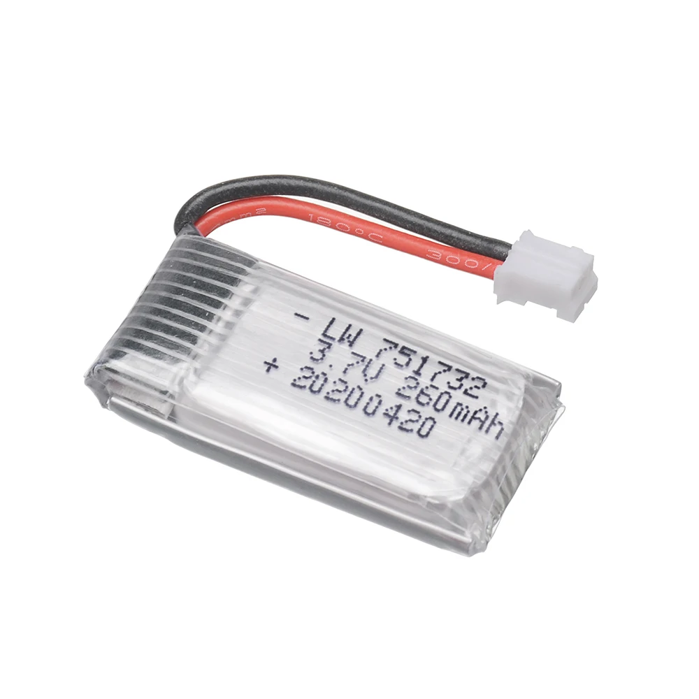 แบตเตอรี่ H36 3.7V 260mAh + ที่ชาร์จสำหรับ eachine E010 E011 E012 E013 furibee ชิ้นส่วนโดรน RC F36แบตเตอรี่3.7V Lipo