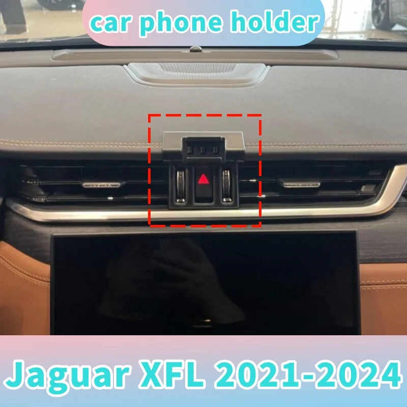 Adhesive‑Mount Damage‑Free Car Phone Holder&Base,Sturdy Anti‑Shake for Jaguar XFL2021‑2024,No Interference With Air‑Vent Airflow