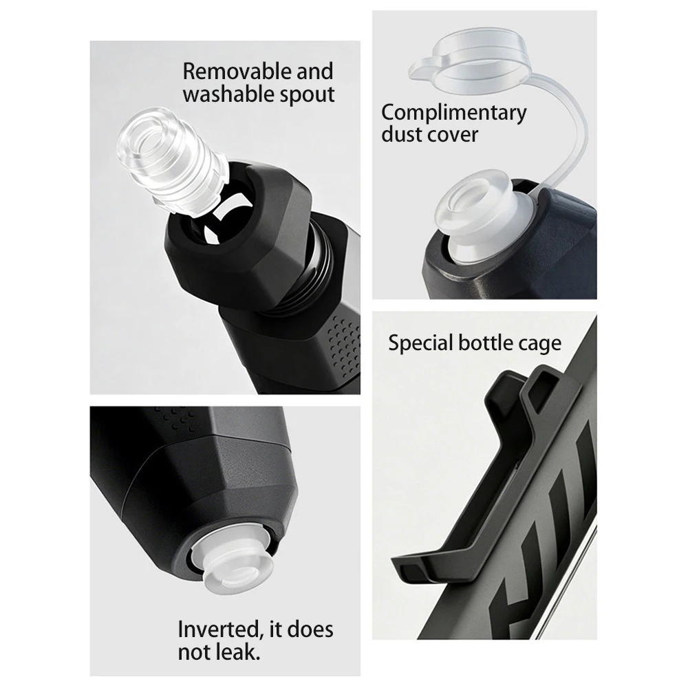 610ml PP Bicycle Drinking Water Bottle With Cage Holder Set Portable Sports Gym Cycling Frame Kettle MTB Road Bike Accessories