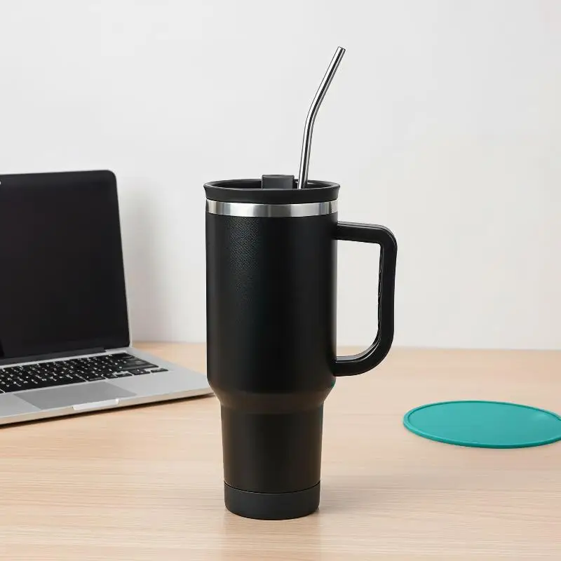 BPA Free Reusable Stainless Steel Straws with Soft Colorful Silicone Tips for Bubble Tea Coffee Family Dinner Parties