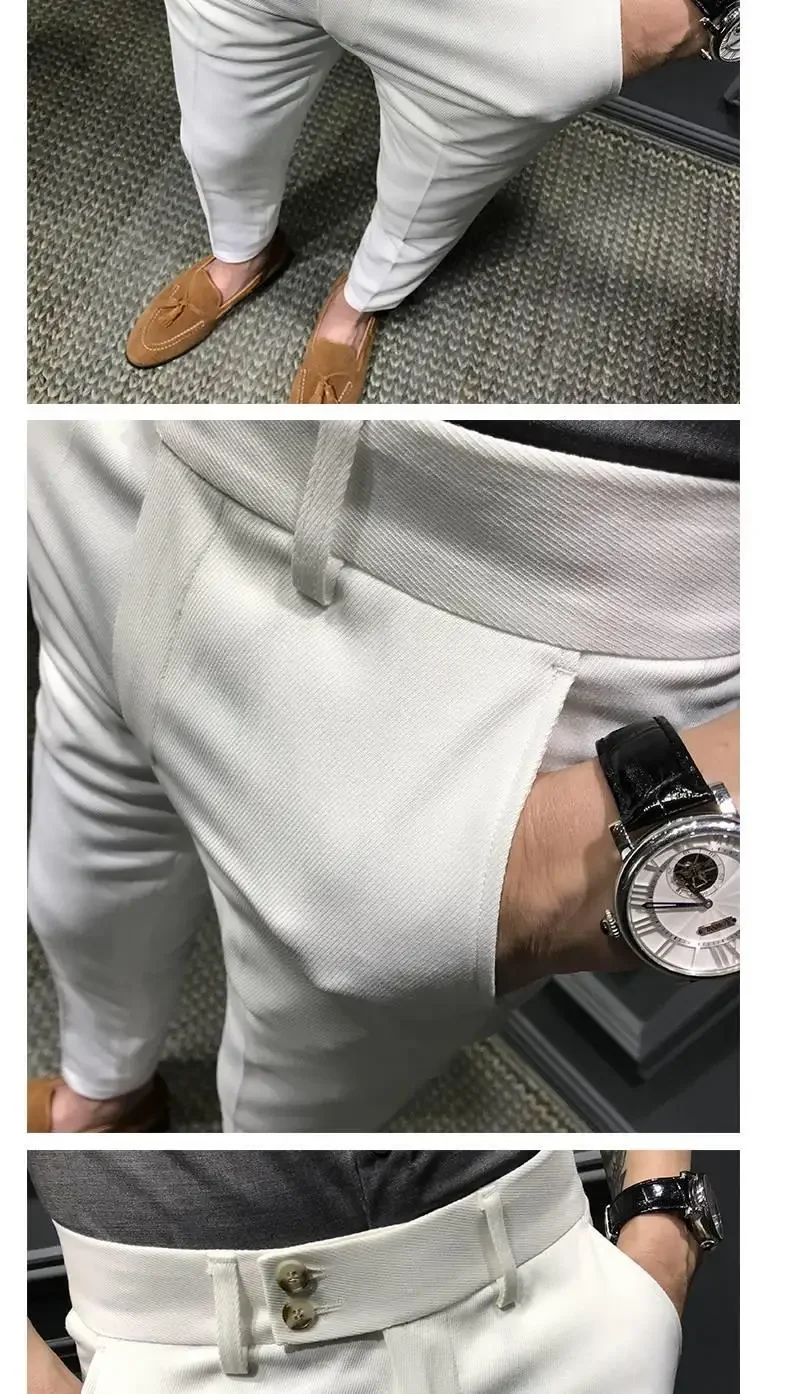 2026 Neue Frühling-Herbst Mode Herren Business-Hosen Männliche Lässige Gerade Hosen S31 Herren Anzughosen – Detail 4