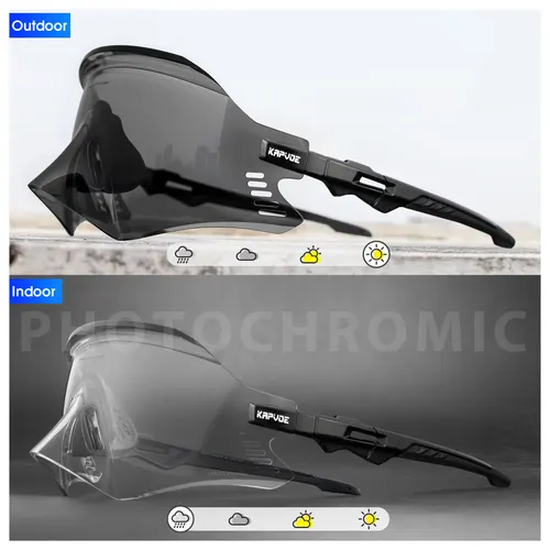 Imagen 2 del producto 2025 Kapvoe gafas de sol deportivas bicicleta de carretera bicicleta de montaña gafas de ciclismo gafas de montar gafas deportivas para hombre mujer gafas de ciclismo