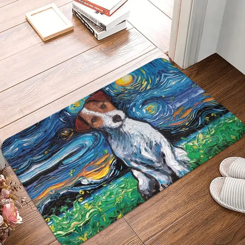 Custom Jack Russell Terrier Pop Art Doormat Anti-Slip Entrance Bath Kitchen Door Floor Mats Dog Lover Room Rug Carpet Footpad