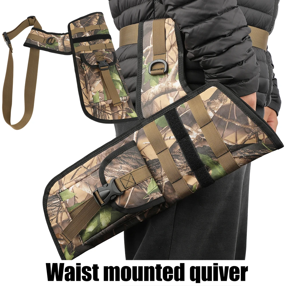

Archery Oxford Fabric Arrow Quiver Large Capacity Portable Holder Pocket for Shooting Competition Outdoors Hunting Accessories