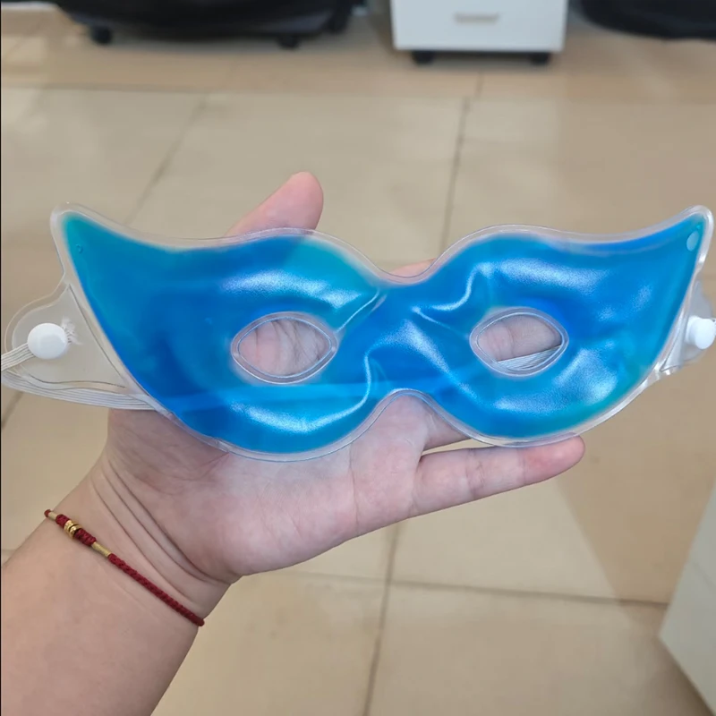 5pc Summer Gel Cooling Eye Mask Relieve Eye Fatigue Reusable Cat-eye Eyes Care Masks Tool Home Eyes Swelling Down Relaxation view 6