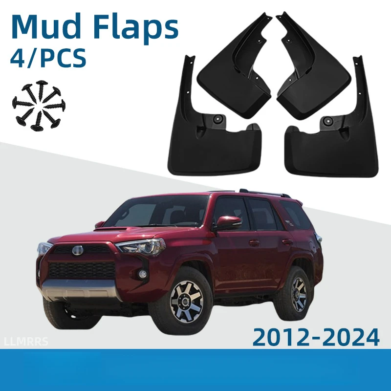 

4 шт. брызговики, автомобильные брызговики для Toyota 4Runner 2012-2024, передние и задние крылья, автомобильные аксессуары, Стайлинг