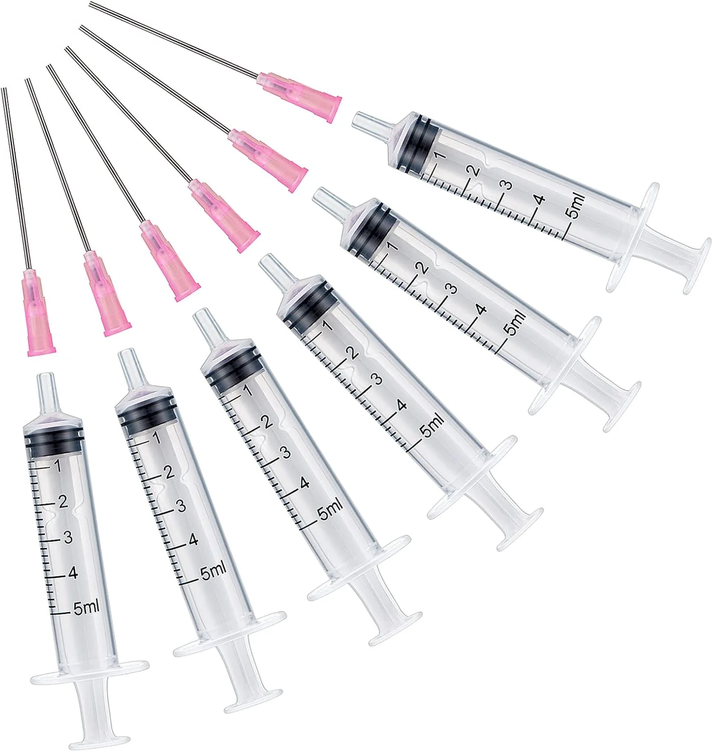 5ml Plastic Ink Refill Syringe With Blunt Stainless Steel Needle Precision Liquid Dispensing Tool For Fountain Pen Printer Cartr