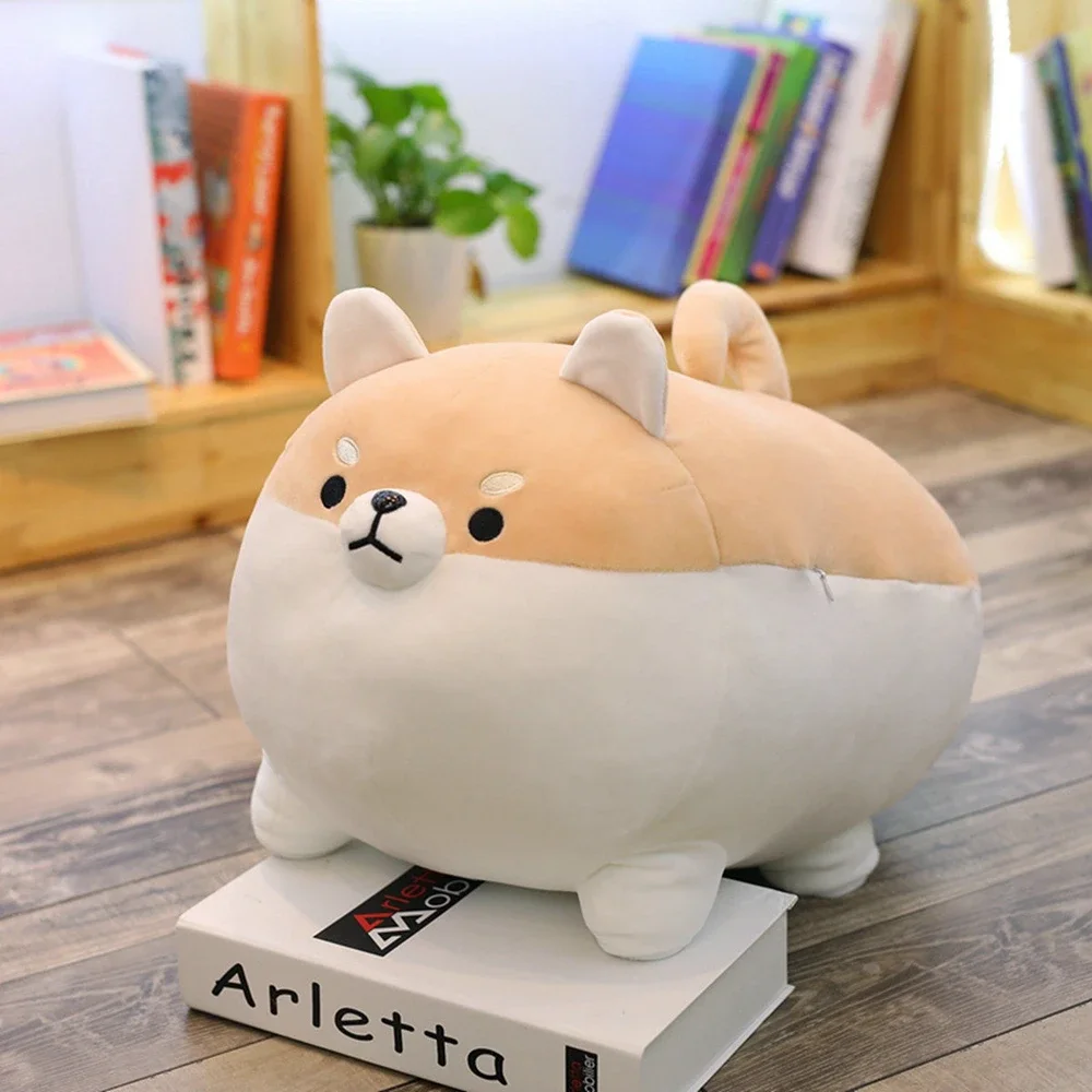 40CM Cute Corgi Plush Toy Fat Shiba Inu Super Soft Sleeping Pillow To Soothe Doll Birthday Gift To Children Friends