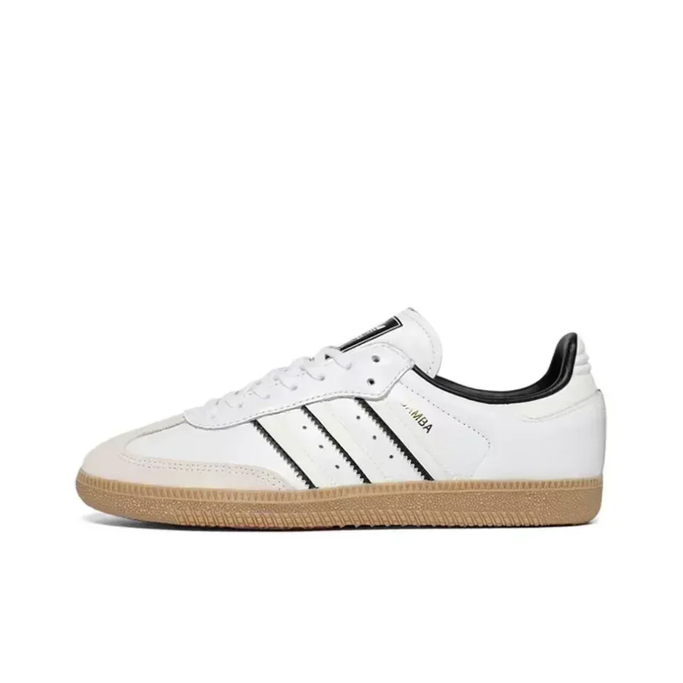 Adidas Samba OG Cloud White Off White Core Black IH5585 Non-slip Low-top Sneakers For Women