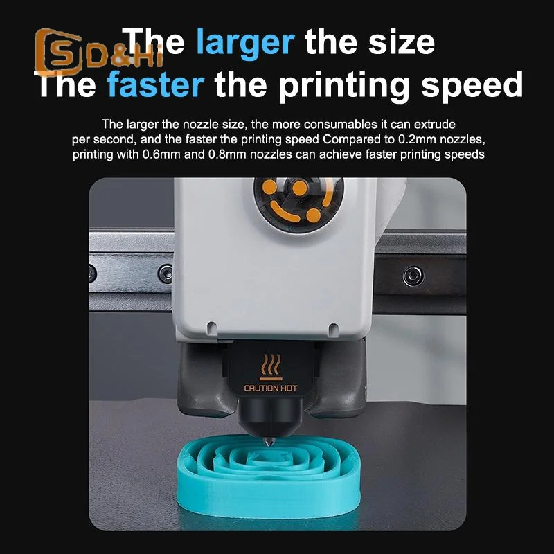 For Bambu Lab A1/A1 Mini Hotend Kit Fast Speed Printing Head Assembly Thermistor Heater 0.2/0.4/0.6/0.8mm Hardened Steel Nozzle