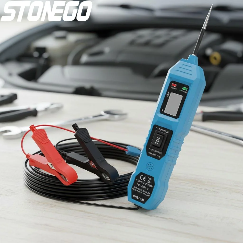 

Car Circuit Tester Diagnostic Tool with LCD Display Power Probe Kit Multifunctional Automotive Electrical System Tester