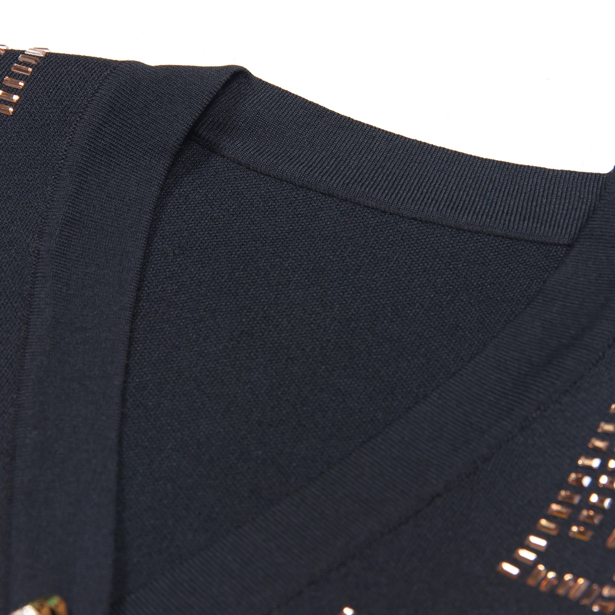 Mantel Wol Modis Baru Musim Semi dan Musim Gugur Mantel Kardigan Rajutan Wanita Lengan Panjang Kerah V Kancing Berlian Panas Tugas Berat