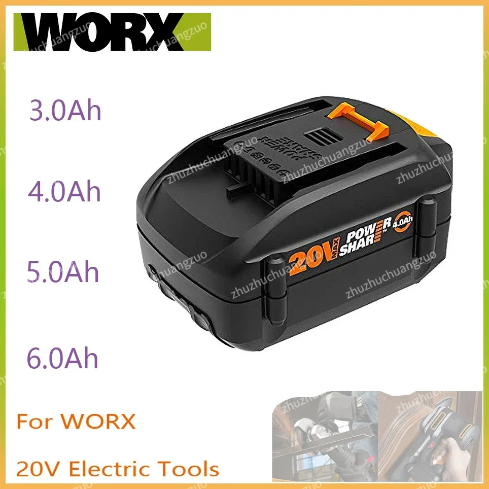 

Original WORX brand new genuine WA3578 - PowerShare 20V 3.0AH/4.0AH/5.0AH/6.0AH lithium-ion large-capacity battery