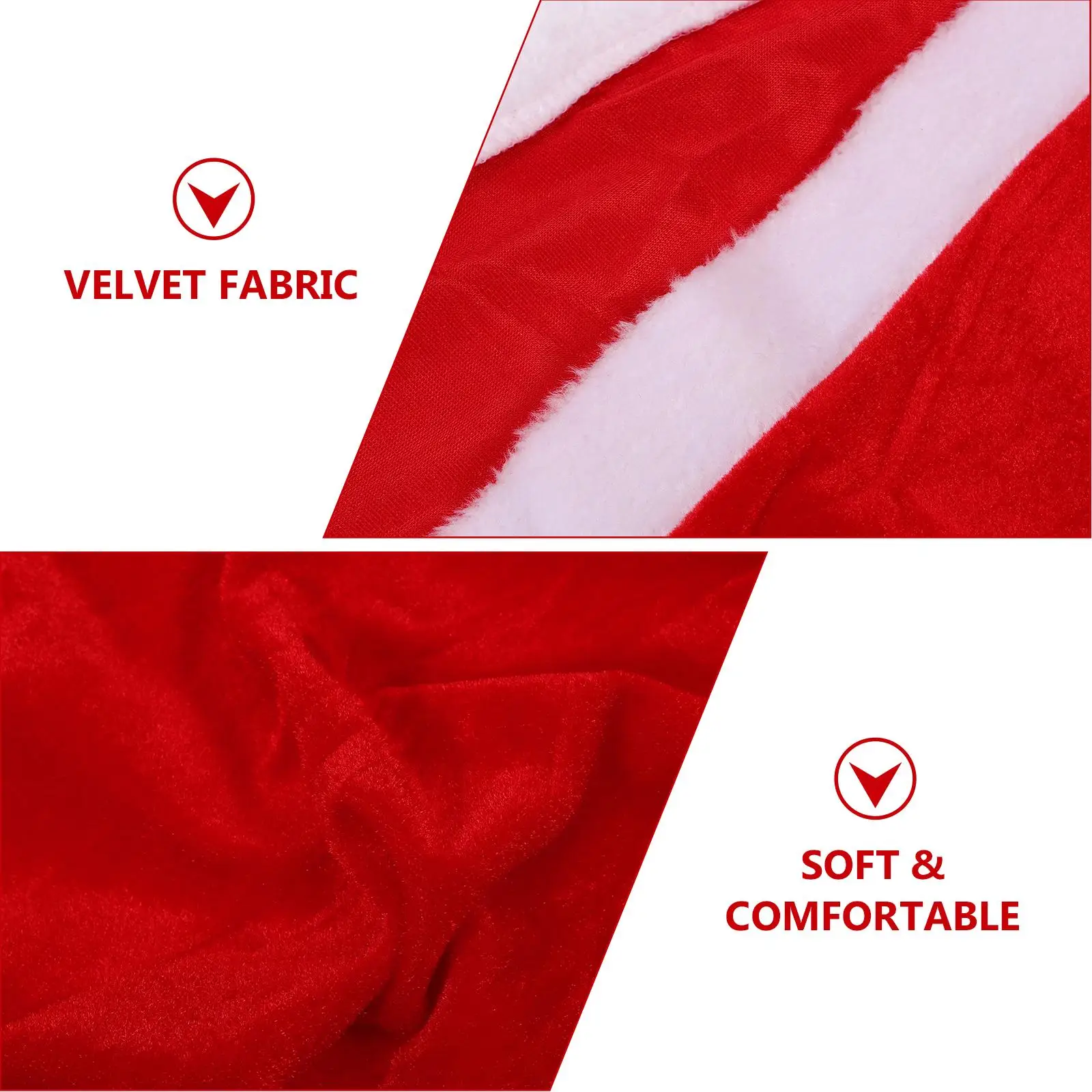 Świąteczna peleryna Płaszcz dla dzieci Dorośli Kostiumy świąteczne 90 cm Kostium Świętego Mikołaja Kostiumy na imprezę Xmas Holiday