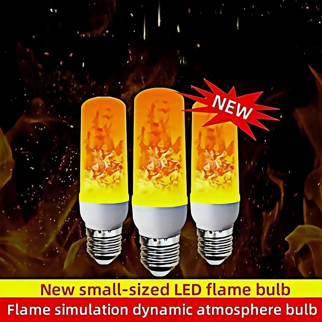 

E14/E27/B22 5W 85-265V LED Fire Light Bulb Flame Flickering Effect Natural Decoration Atmosphere Lamp Holiday Christmas Decorat