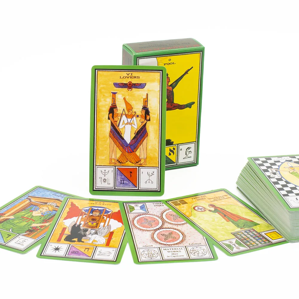 80 Uds. Baraja de Tarot de Visiones en inglés edición de adivinación magia Ceremonial 10,6x6,3 cm juegos de mesa