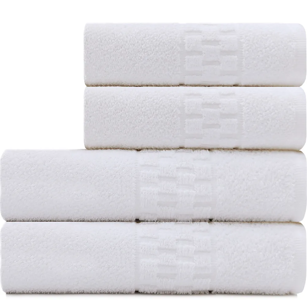 Beauty Salon Spa Hotel Embuy Bath and Face Towels Kit 4