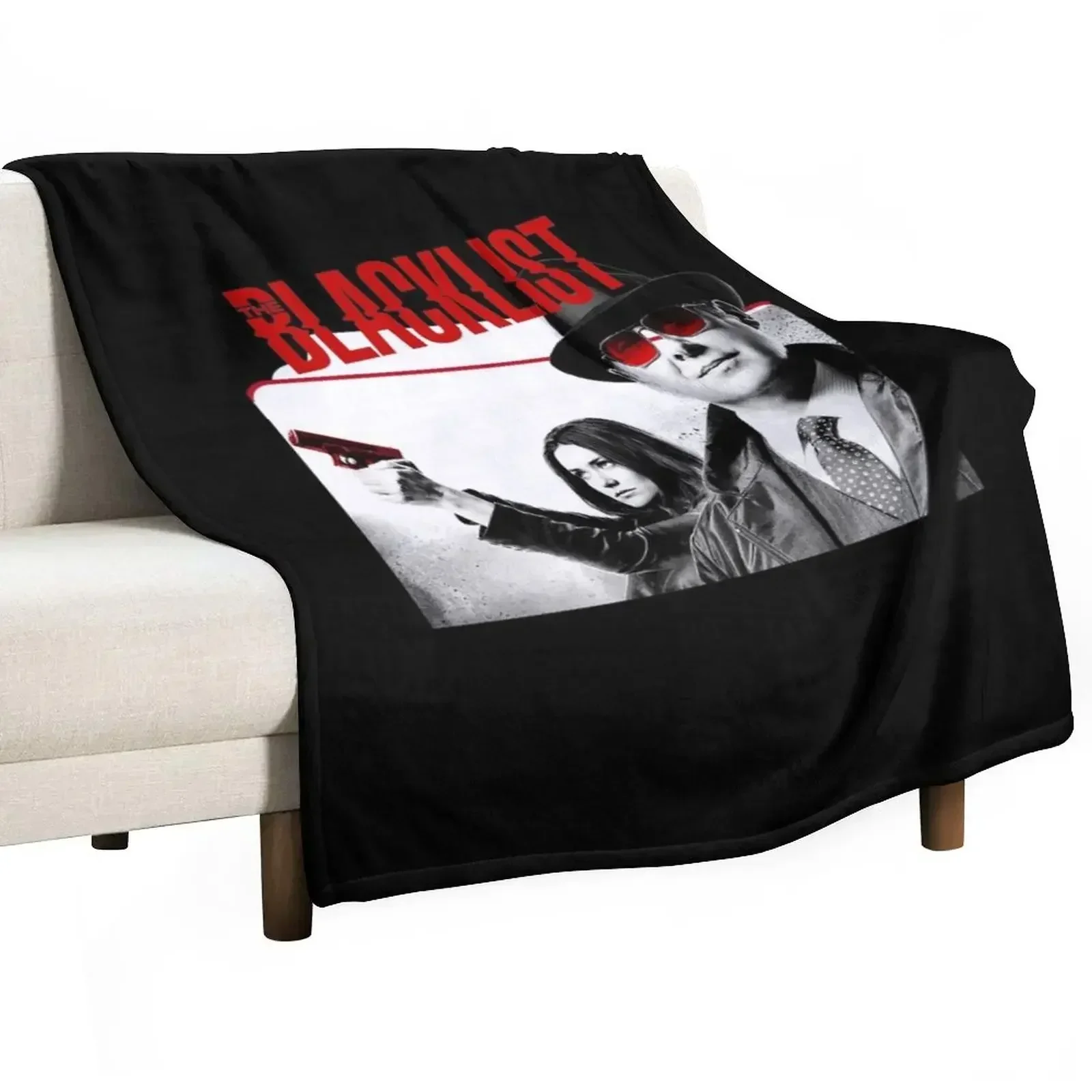 Discover Cool Women's Classic The Blacklist Season T Shirts Black Throw Blanket anime Beach Blankets