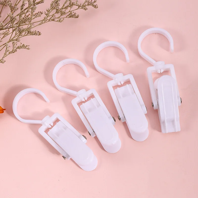 One Piece New Rotatable Towel Clip Plastic Clip Coat Hat Curtain Socks Clip Multi-function Hat Hook Glove Clip S1476