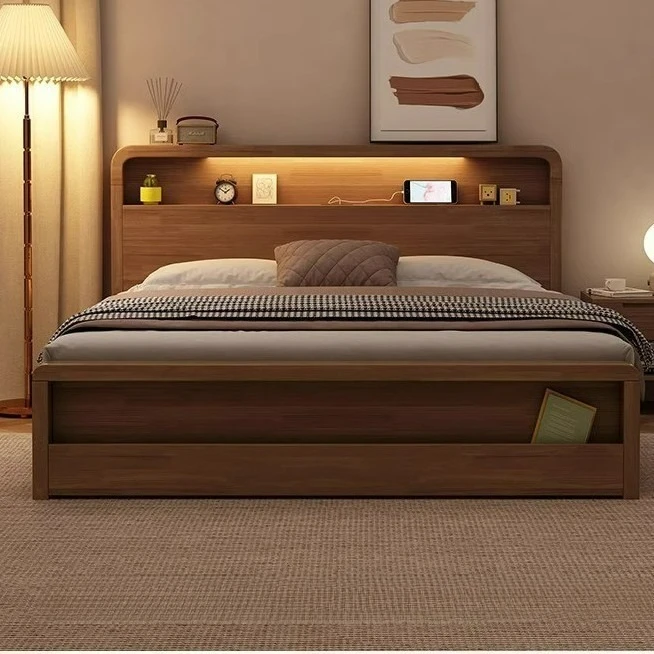 

Customizable Nordic Bed Walnut