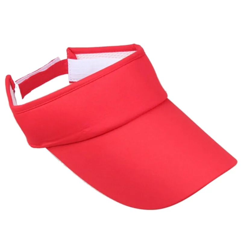 2023 Unisex Women Men Cotton Blend Tennis Hat Sports Wide Solid Casual Sun Visor Hat Cap Summer Hat  Golf Cap