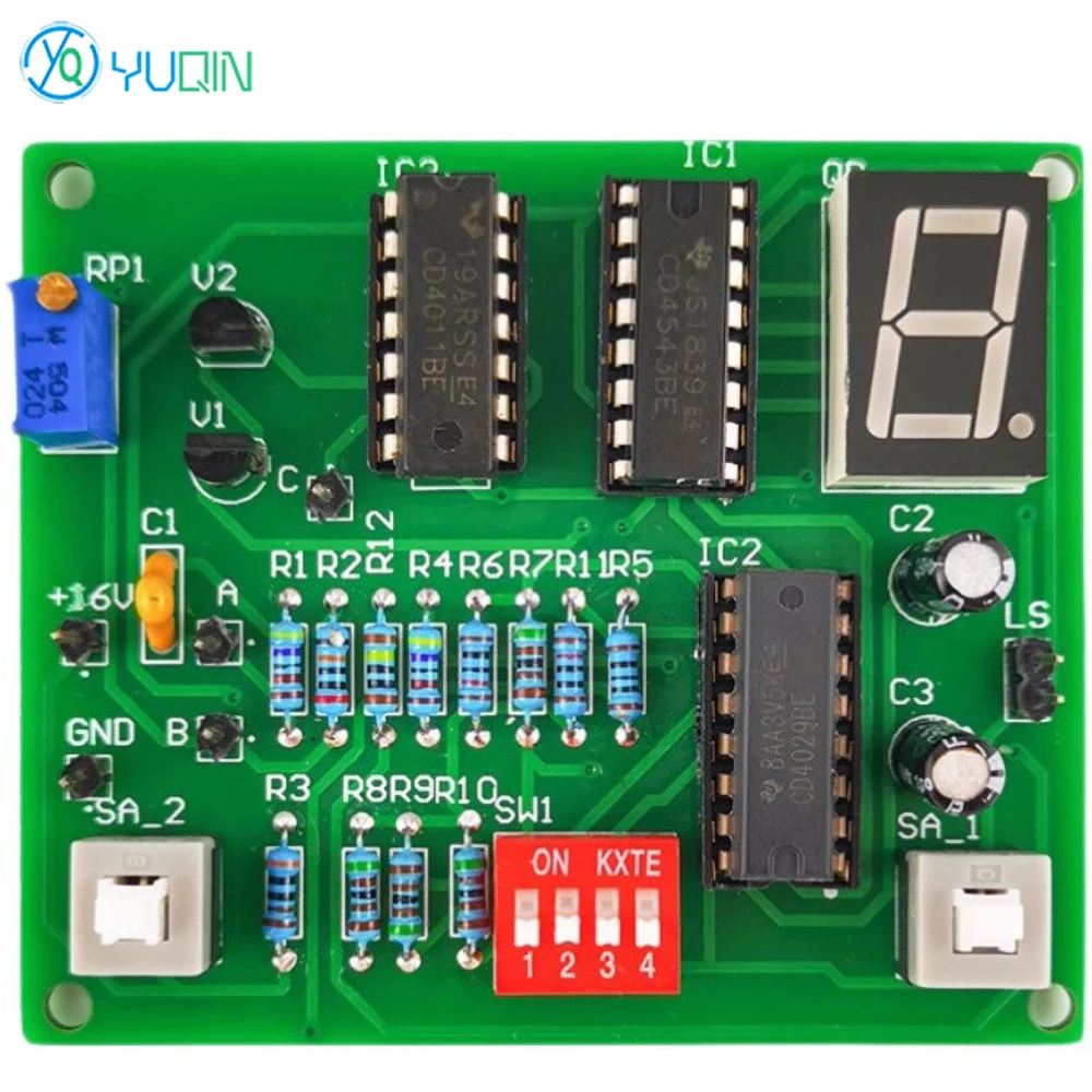 Programmable Timer DIY Electronic Kit for Practicing Welding Circuit Board and Assembling Components