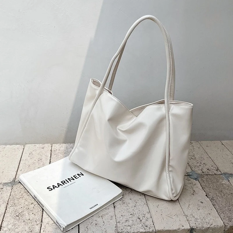 2026 Women New Vintage Shoulder Bags Lady Work Commute Large Capacity Handbag Female Korean Style Street Fashion Tote Bag - view 5
