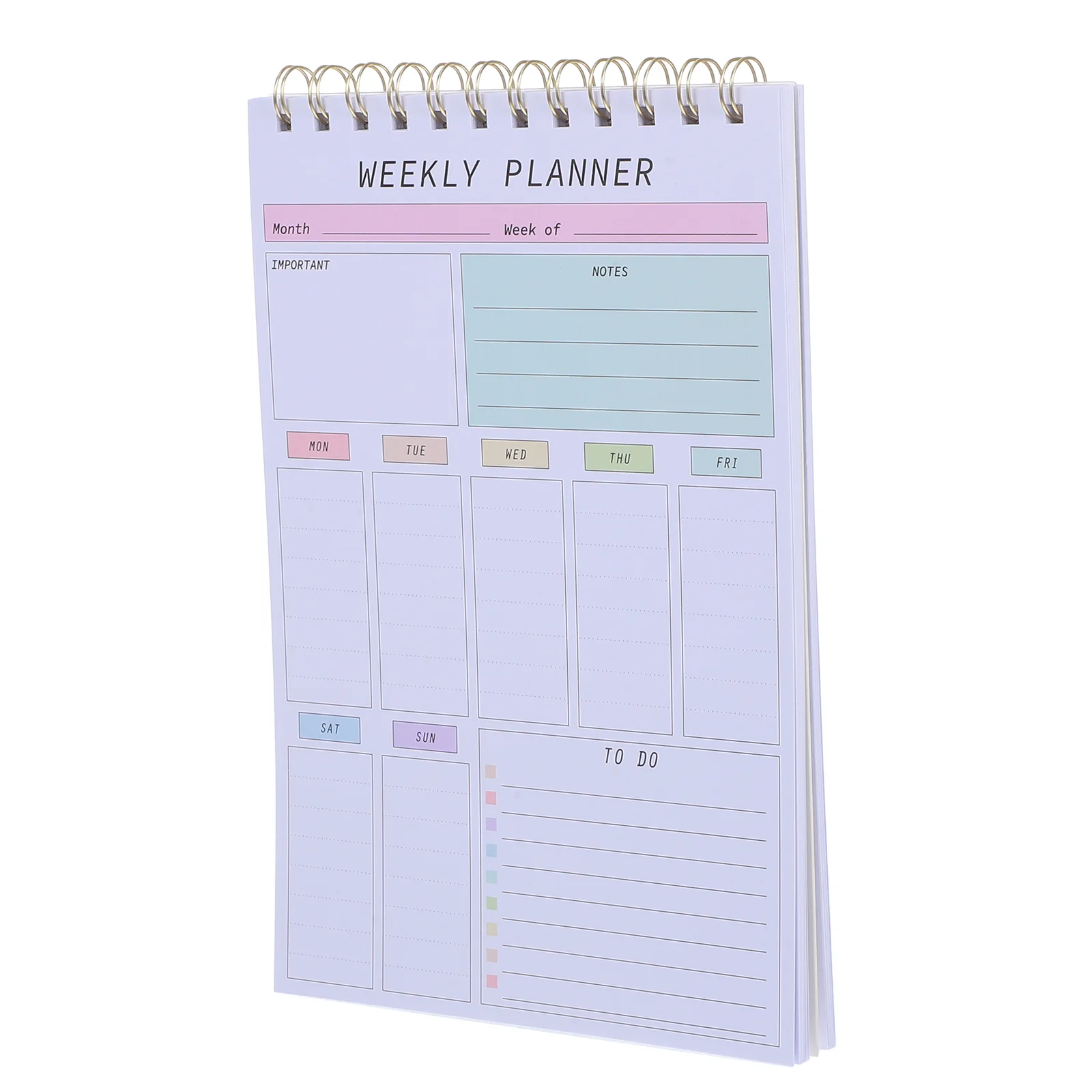 Weekly Planner with Spiral Binding Weekly Notepad Projects Planner Notebook Week Planner Notebook Weekly Organizer Planner Weekl