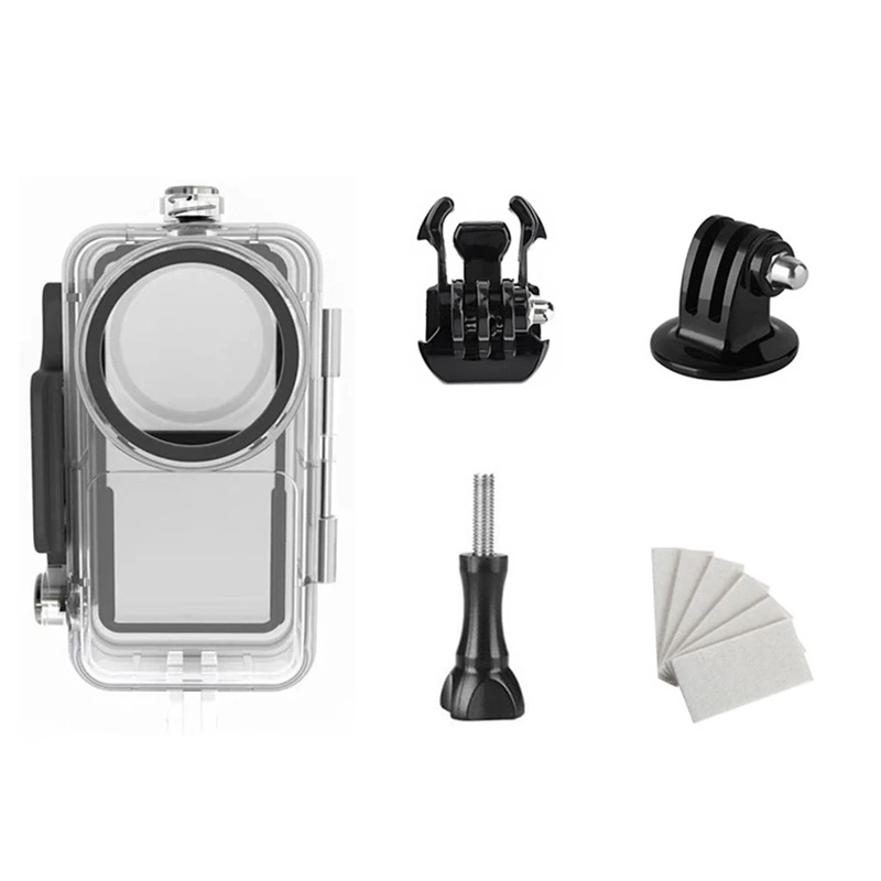 Funda impermeable para DJI Action 2, carcasa de buceo de 45M, conjunto de pantalla Dual, accesorios para cámara deportiva