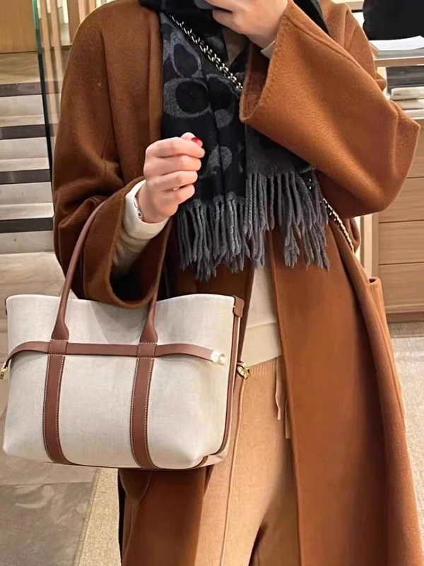 

High Quali Leather Tote Bag Faionable Versatile Luxury oulder Crossbody Commuter Women's Bag New 2025 Sli Trend