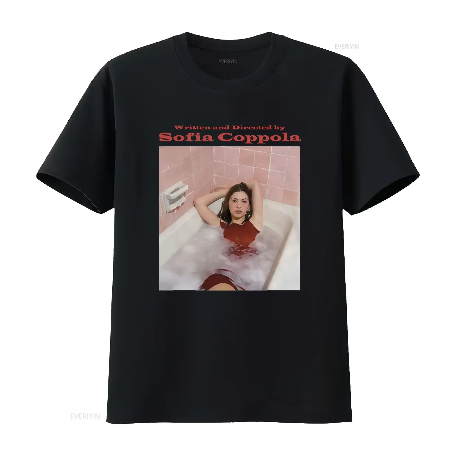 Written and Directed by Sofia Coppola T Shirt Vintage Aesthetic Simple Quality  vintage Washed Versatile designer clothes