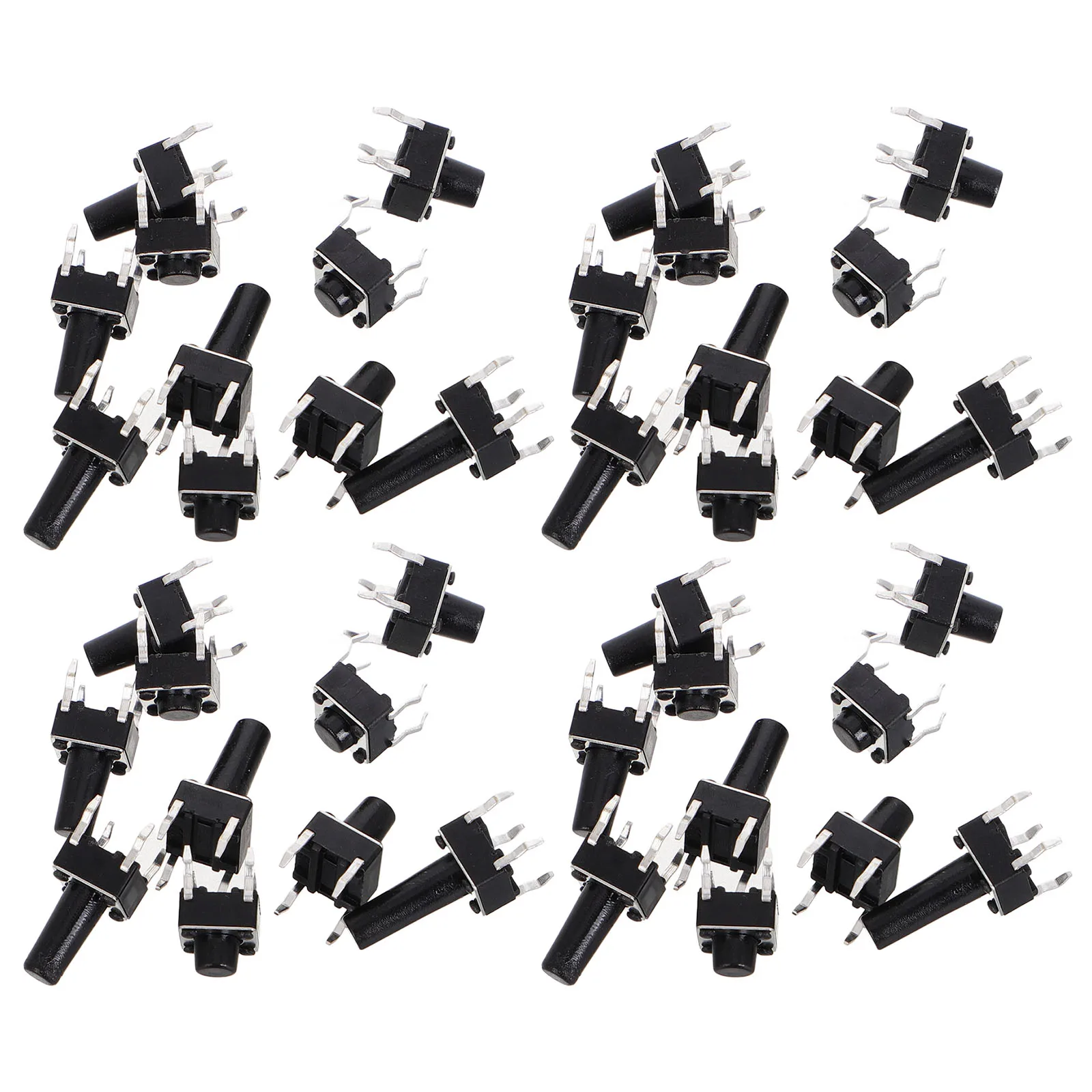 

100 Pcs Micro Switch Kit Momentary Tactile Button Limit Push Switches Normally Open Sensitive Touch Easy Installation Versatile
