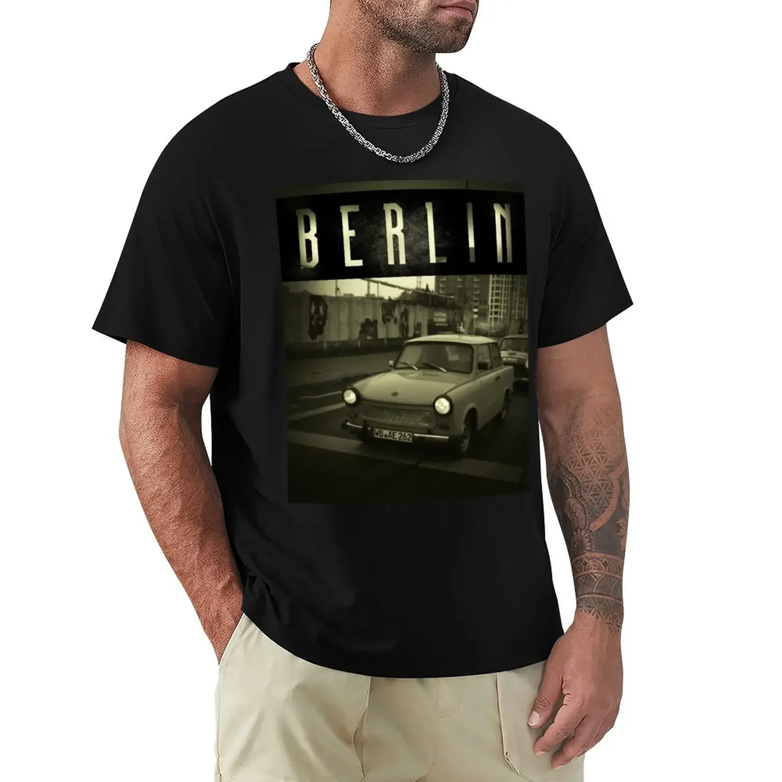 BERLIN VINTAGE T-Shirt boys animal print oversized Men's t-shirt