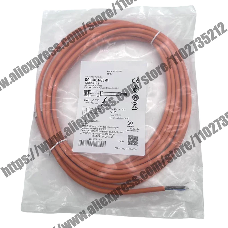 

DOL-0804-G02M DOL-0804-W02M DOL-0804-G05M DOL-0804-W05M Cable M8 4 Pins 100% New & Original