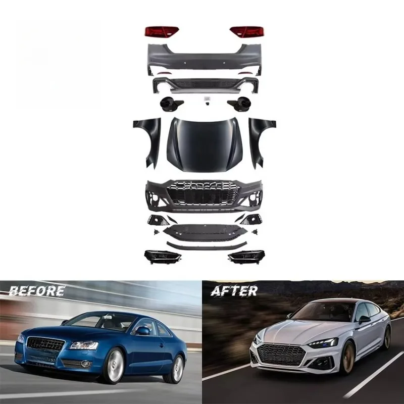 Body Kit for A5 2008 2009 2010 2012 2011 2013 2014 2015 2016 Changed to RS5 2021 t001
