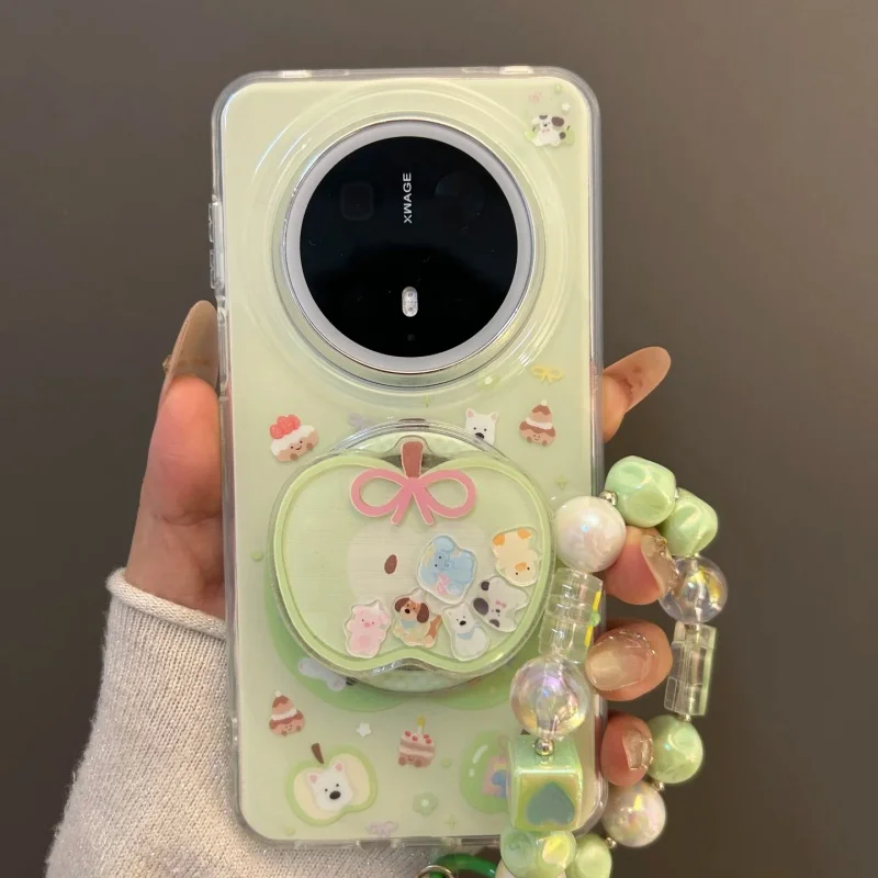 마그세이프 마그네틱 폰 홀더 스탠드 그립톡 그립톡 아이폰 15 16 삼성 걸 브라켓용 한국 귀여운 쉐이크 애플