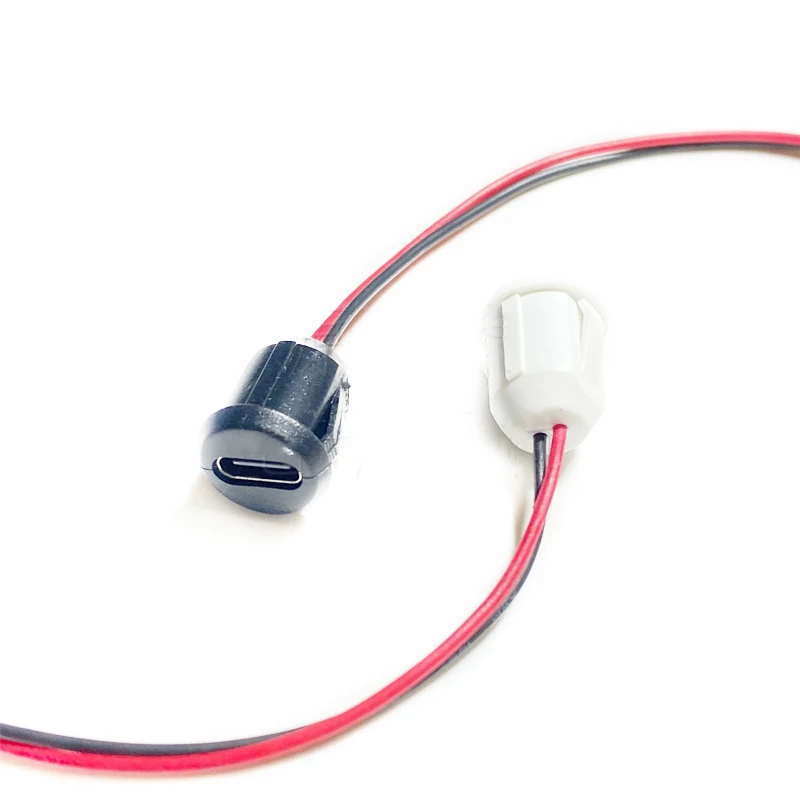 USB نوع C عالية الحالية شحن المقبس لوحة ، موصل الإناث للماء ، 2Pin